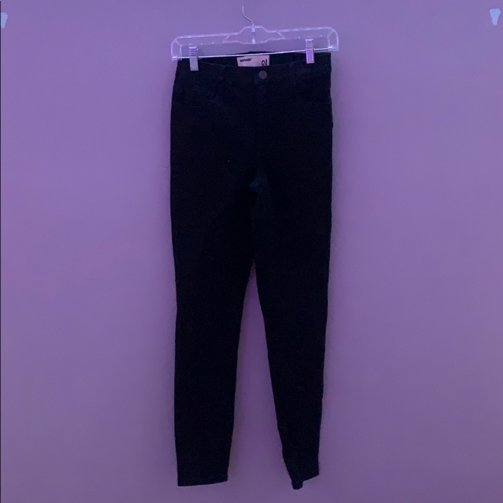 black high waisted jeggings